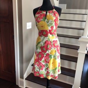 Red and yellow silk NWOT sundress-very soft
